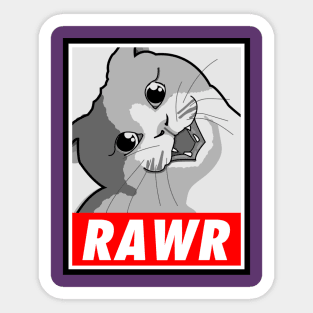 KITTY RAWR Sticker